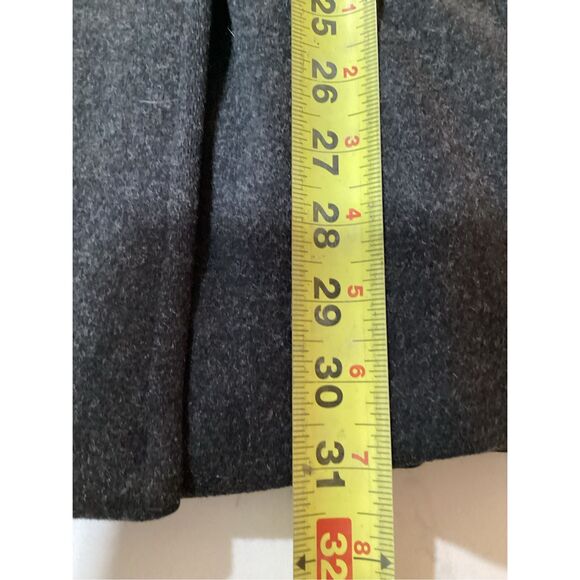 New York & Company 100% Wool Pea Coat Sz 10 Charcoal Lined - Picture 6 of 7